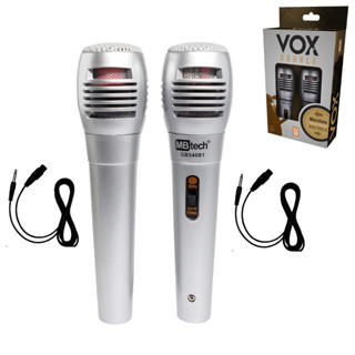 Kit microfone profissional com 2 unidades com fio dinâmico