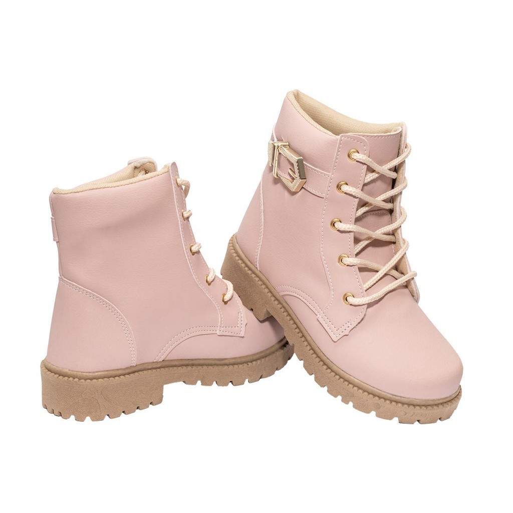 Bota Coturno Menina Botinha Feminina Infantil Tênis Leve 20 ao 34