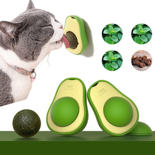 KIT 1/2/3/4 de Abacate De Brinquedo Para Gatos Com Catnip Erva Gato Natural