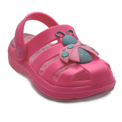 Babuche Infantil Sandália Plugt Meninas Confortável Eva Pop Joaninha Rosa Chiclete Promoção