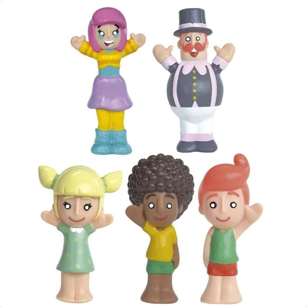 Brinquedo 5 Dedoches Turma Do Mundo Bita Vinil Atóxico +3 Anos Líder - 3010 em Oferta na Shopee