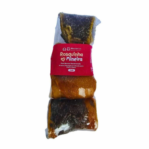 Mordedor Pet Natural - Rosquinha Mineira Couro Bovino para Cães