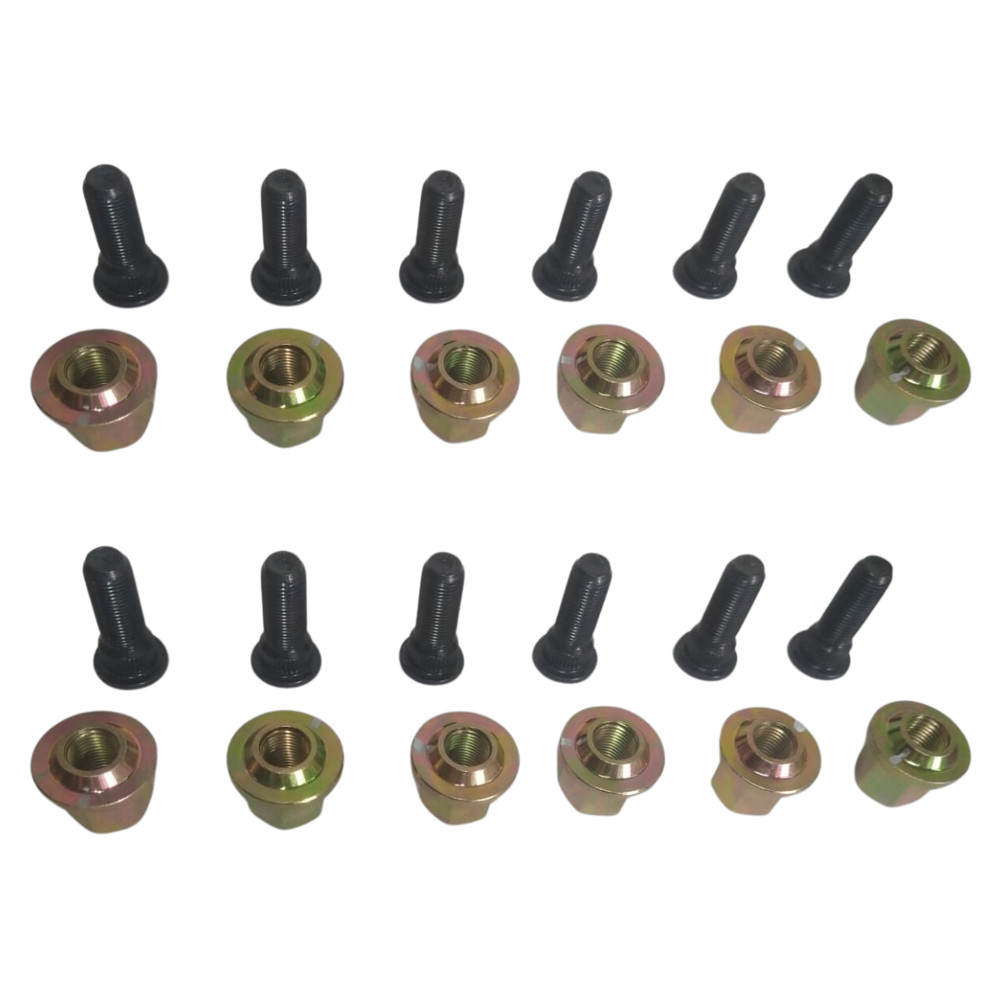 Kit 12 Parafusos e Porca de Roda Ford Corcel Belina Pampa Del Rey Completo Original Prisioneiro Roda 3 furos em Oferta na Shopee