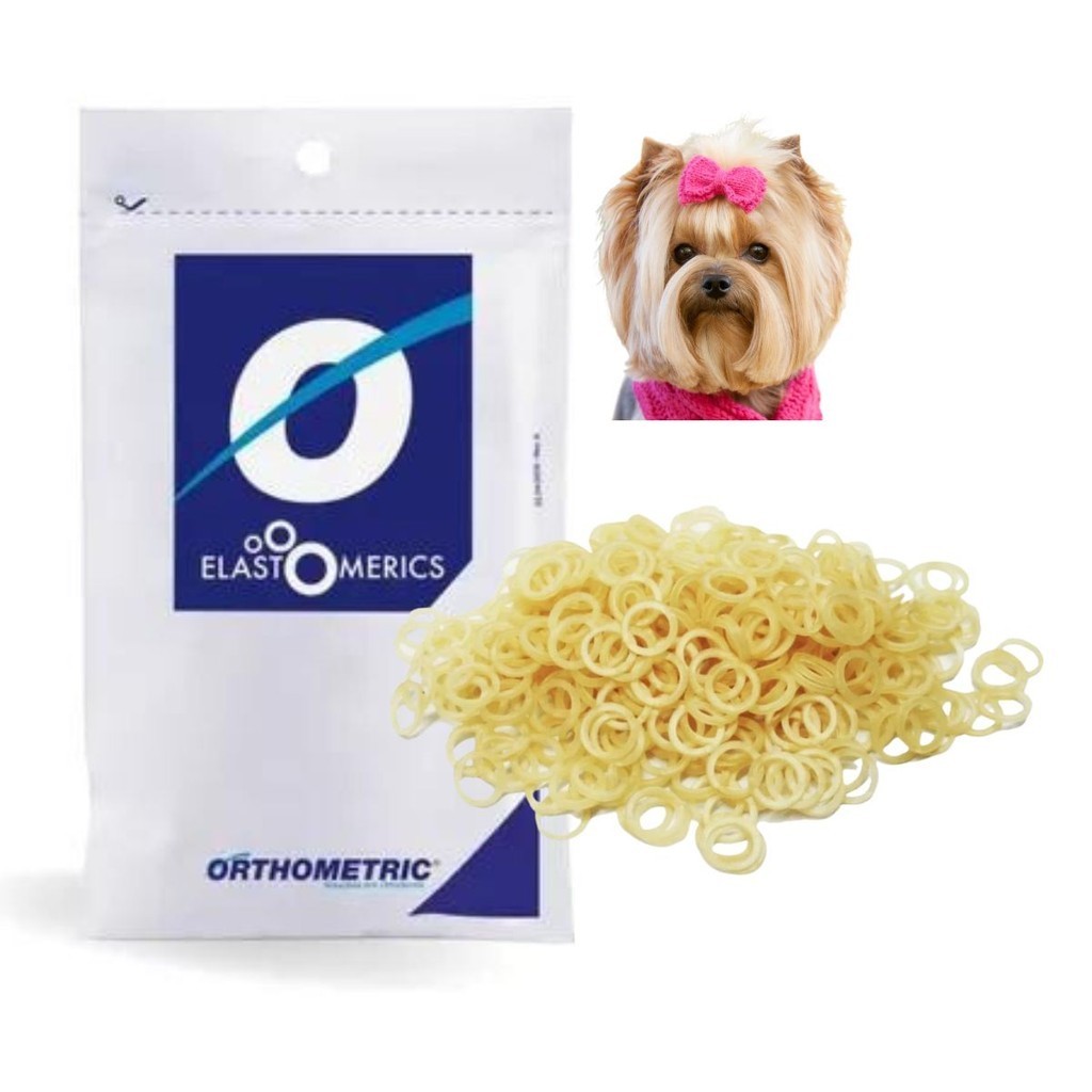 Kit 3000 Borrachinhas Elástico para Lacinho Petshop 5/16