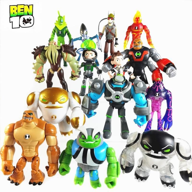 【pronto para enviar】boneco ben 10 ominitrix Modelo móvel da articulação da estrela pop-up do jovem hacker