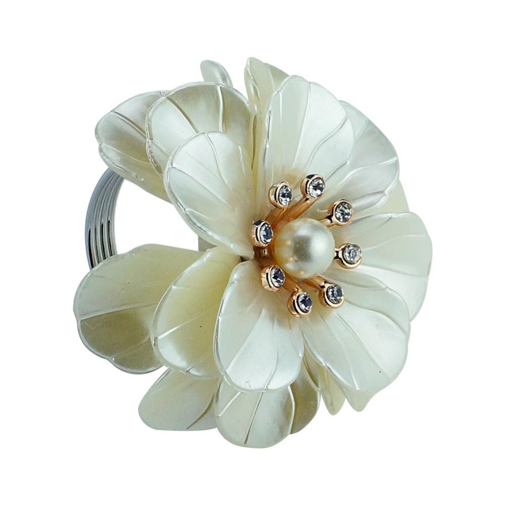4 Anéis para Guardanapos Wolff Flor de Plástico 6cm x 7cm - Home & Living