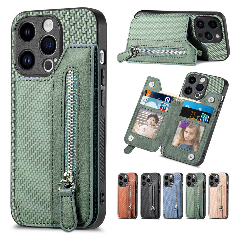 Capa Carteira Com Zíper Para Cartão Samsung Galaxy A17 A07 A56 A36 A26 A16 A06 A55 A35 A25 A15 A05S A05 A54 A24 A14 A04S