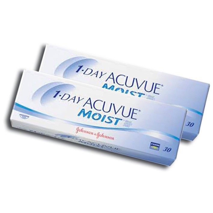 Lente De Contato Acuvue 1 Day Moist  - 02 caixas em Oferta na Shopee