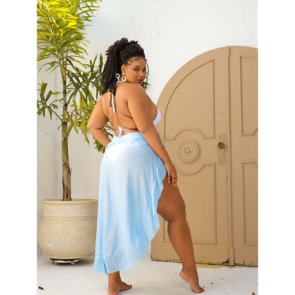 Saida de Praia Plus Size Pareo Menor Preço Varias Cores