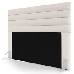 Cabeceira Cama Box Casal Queen 160cm Rubi W01 Linho Cru - Mpozenato