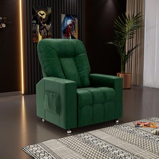 Poltrona do Papai Reclinável Manual Sala de Cinema Romeo F05 Facto Verde - Lyam Decor em Oferta na Shopee