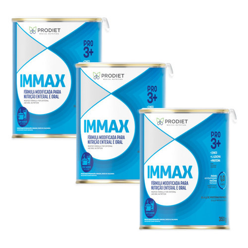 Kit Com 3 Unidades De Immax 350g Prodiet Sem Sabor