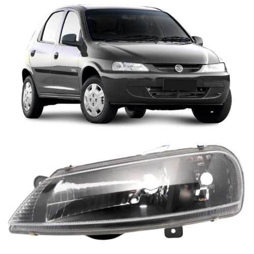 FAROL CELTA 1999 00 01 02 03 04 2005 2006 MASCARA NEGRA LD
