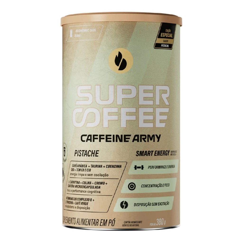 Supercoffee 3.0 380g Pistache Caffeine Army - Food & Beverages
