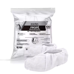 Protetor para pés descartável ProPé TNT 20g Branco 100 unidades Inoven