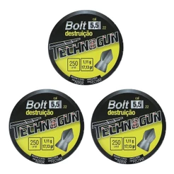 Chumbinho 5.5 Technogun Bolt Destruição 17,13gr 750 Unidades