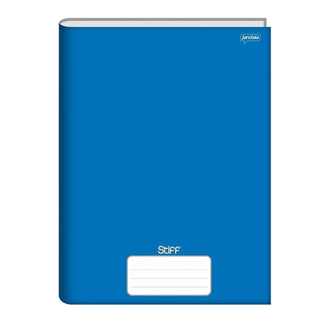 CADERNO BROCHURAO SEM PAUTA STIFF 96 FOLHAS AZUL CD.   JANDAIA em Oferta na Shopee