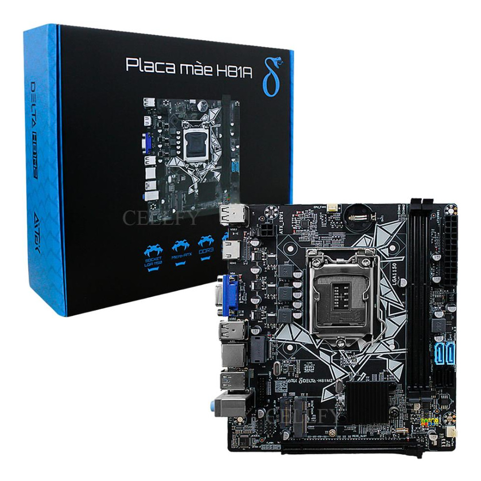 Placa Mãe H81 Lga 1150 Ddr3 Intel H81 Usb 3.0 Hdmi Pci-e
