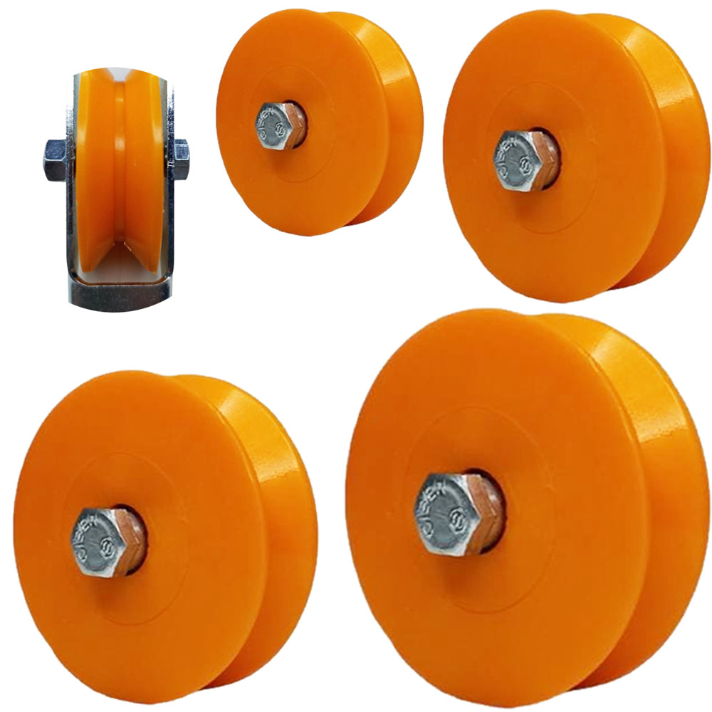 Roldana De Nylon Canal V Com Parafuso Super Resistente Várias Medidas em Oferta na Shopee