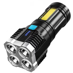 Lanterna 4 led Recarregavel Mais Forte Do Mundo Sitio Led mt042 - 1