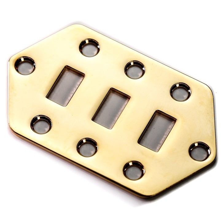 Escudo de Metal para Controle de Guitarra Jaguar Hex-62j-g Dourado