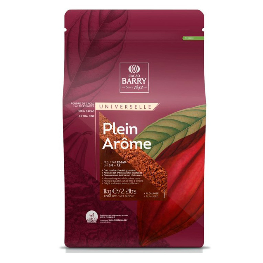 Cacau em Pó com Alcalino 100% - Plein Arôme - 1kg - 1 unidade - Callebaut - Rizzo em Oferta na Shopee