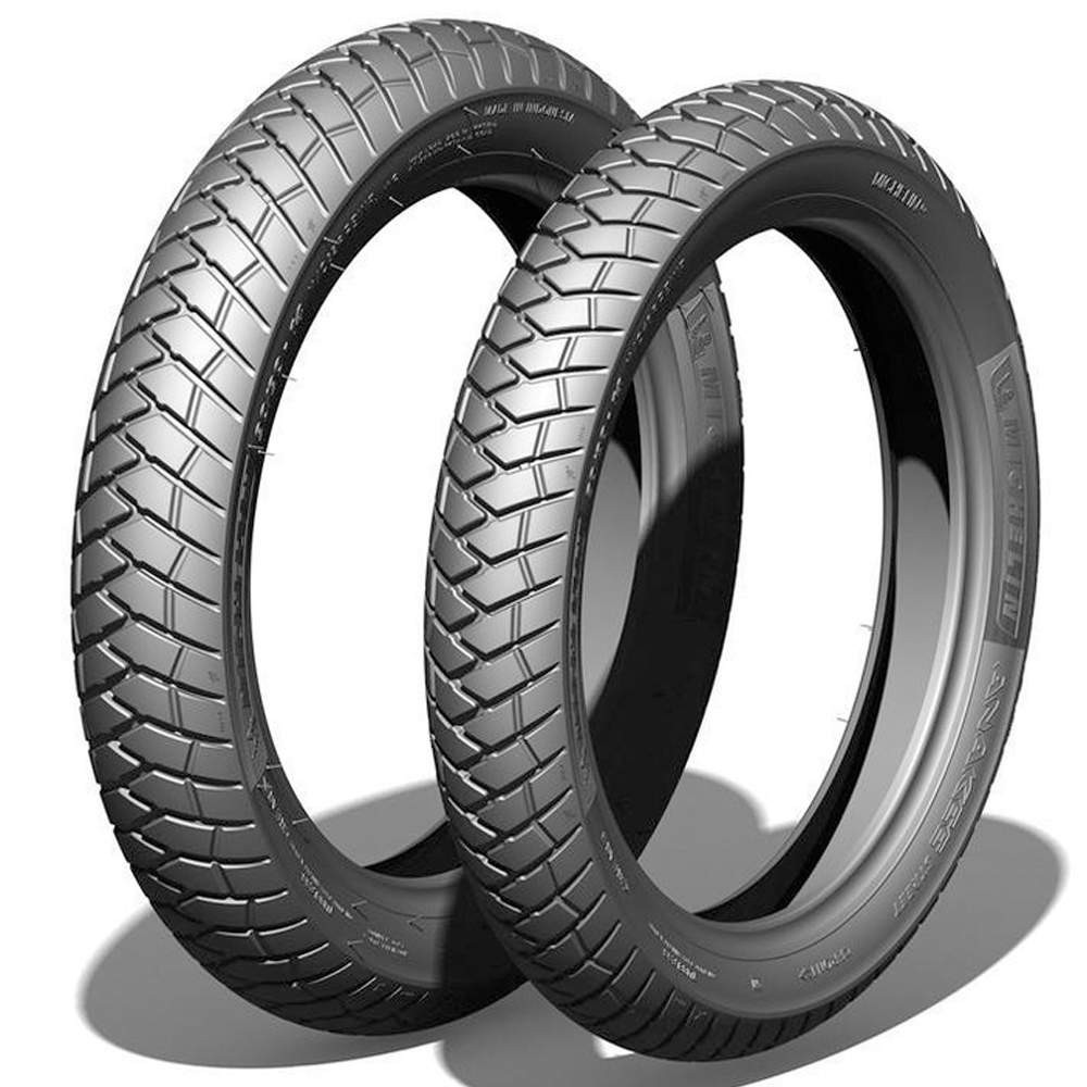 Par Pneu Bros 150 Xre 190 Crosser 150 110/90-17 + 90/90-19 Anakee Street Michelin