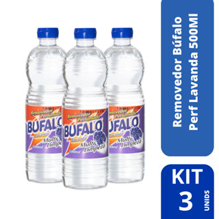 Kit Com 3 Removedores Perfumados Búfalo Lavanda 500ML