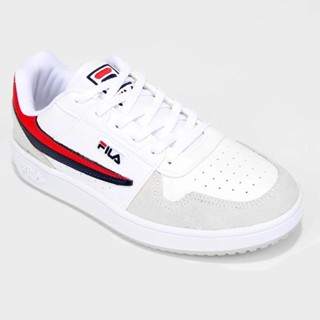Tênis Fila Arcade Low Masculino - Branco e Marinho em Oferta na Shopee