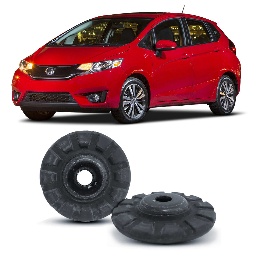 Par Kit Calço Prato Superior Mola Suspensão Dianteira Amortecedor Dianteiro Honda Fit 2015 2016 2017 2018 2019 2020 2021