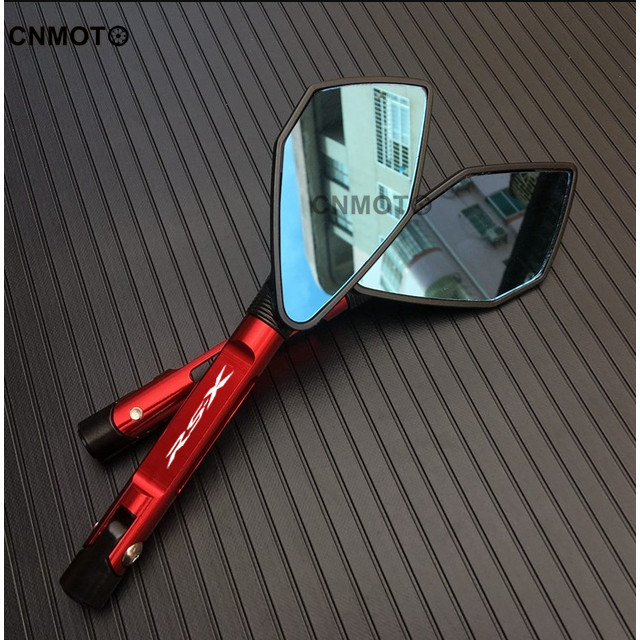 Para HONDA RS-X RSX X Dois Tamanhos Espelho Lateral Da Motocicleta CNC Liga De Alumínio Retrovisor