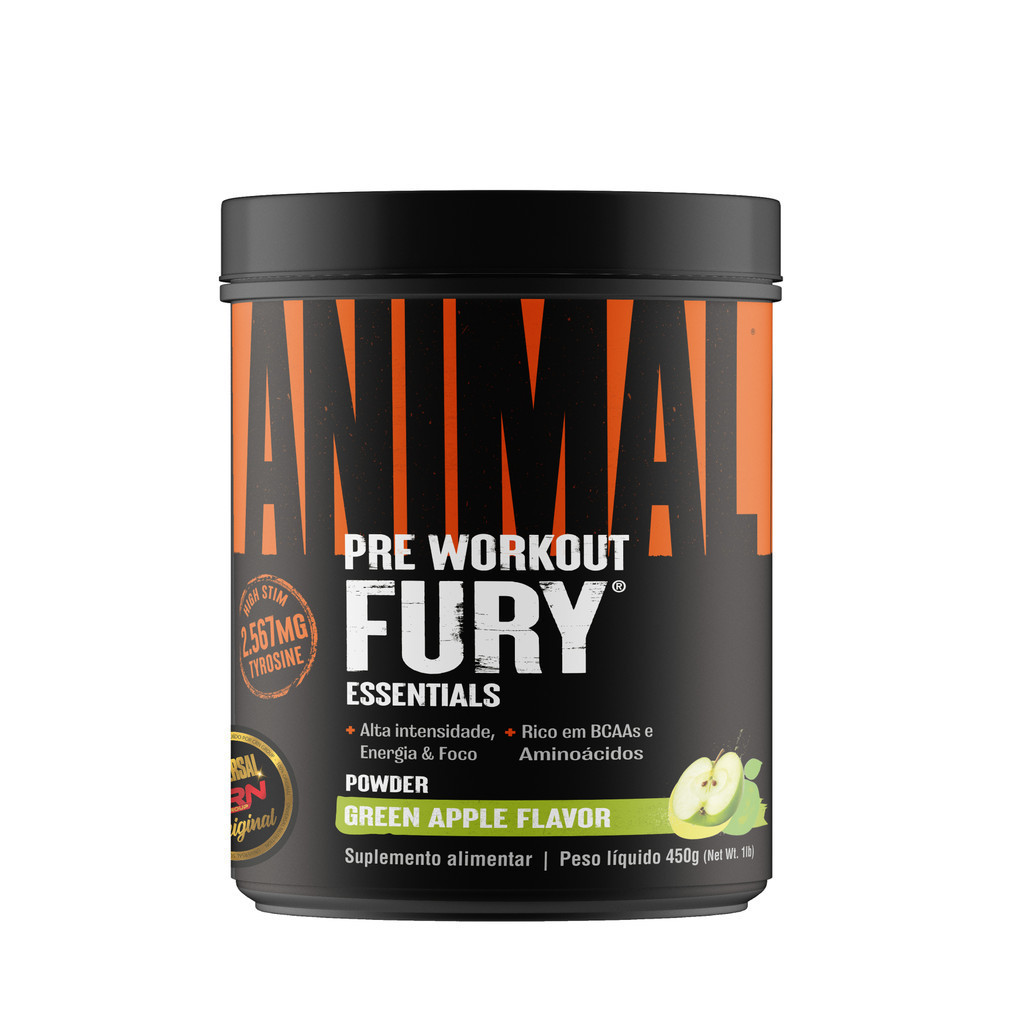 Pré Treino Animal Fury Pré-Workout 450G - Universal Nutrition em Oferta na Shopee