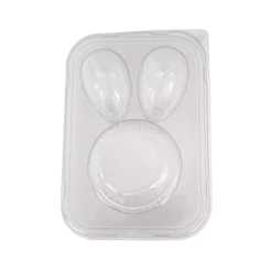 Blister Bandeja 2 Ovos 50g e 1 Bolinho - Cristal - 5 unidades - Rizzo