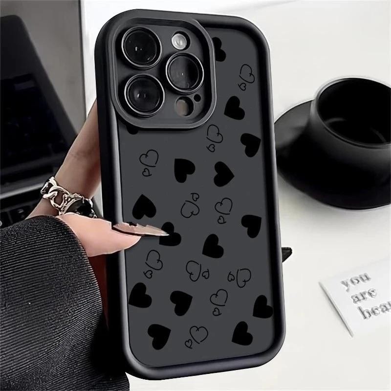 Capinha Capa de silicone Anti-impacto Amor para Samsung A55 A15 A72 A05S A54 S20 S21 S22 S23 S24 FE ULTRA em Oferta na Shopee