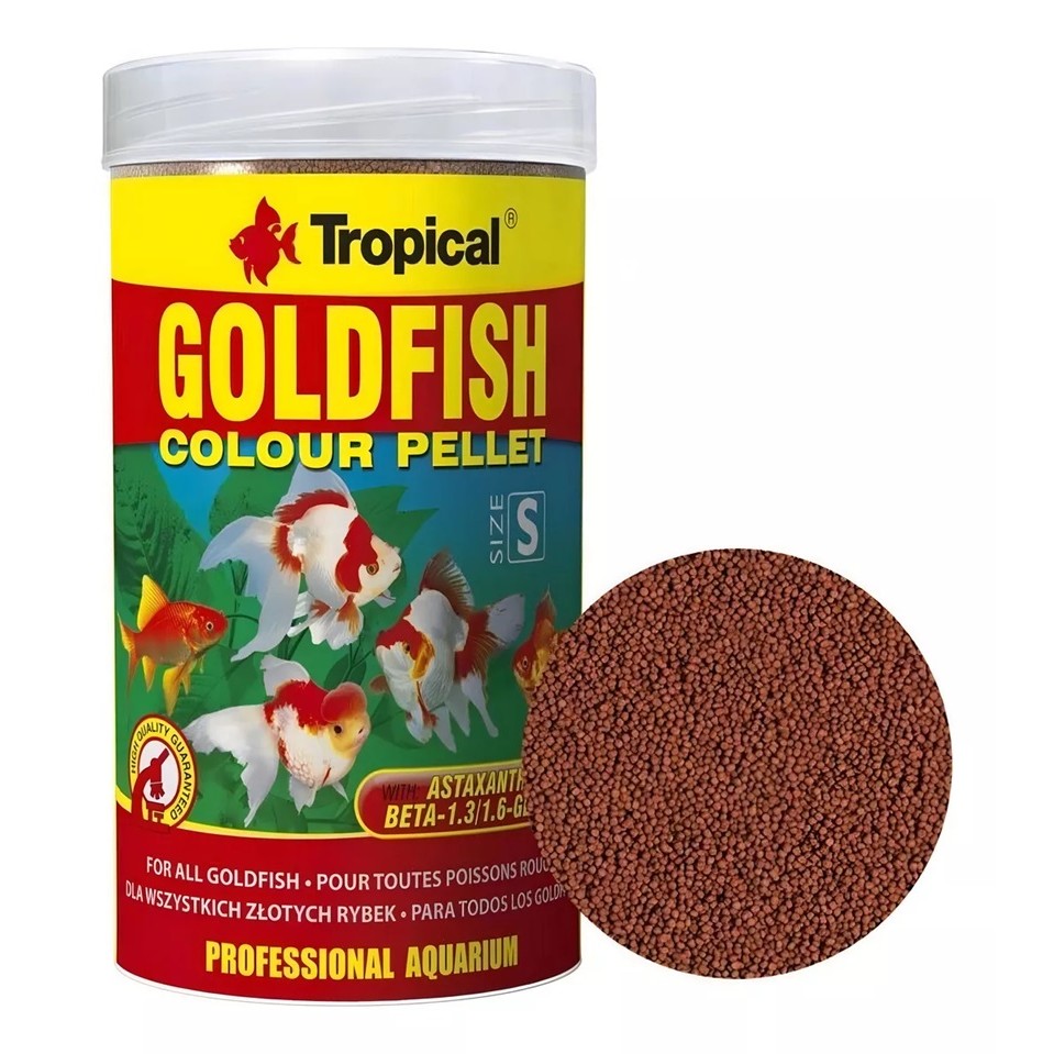 Racao Para Peixe Goldfish Colour Pellet 360g - Tropical