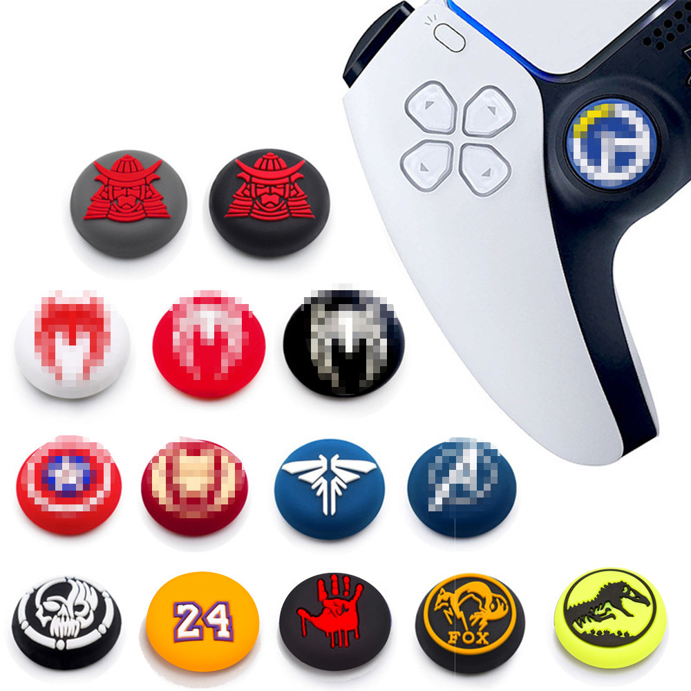 Tampas De Aperto De Polegar 2 Peças Para Sony Playstation5 PS5 PS4 PS3 PS2 XBOX Um Controlador Joystick Silicone Macio