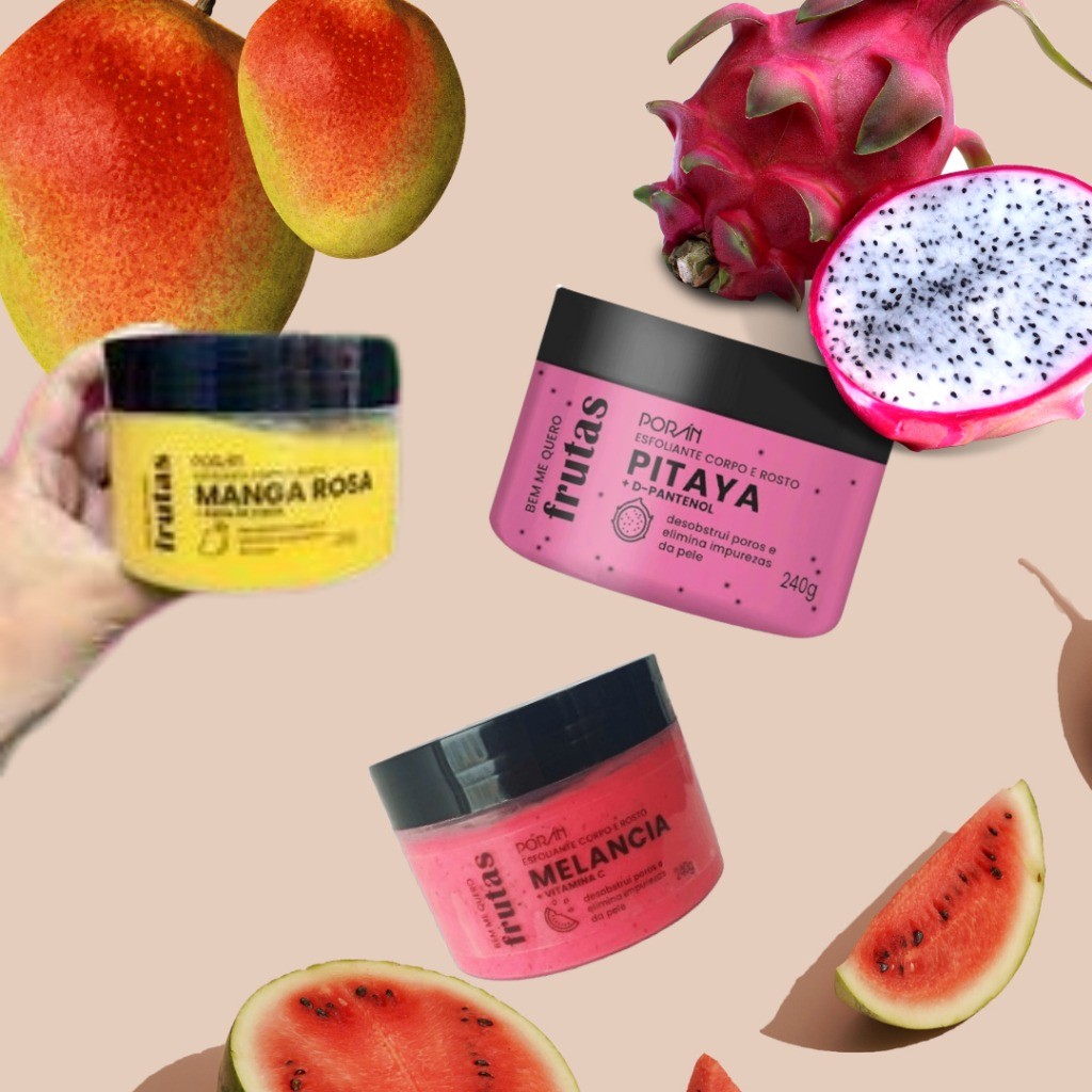 Esfoliante Corpo e Rosto Porán 240g em Oferta na Shopee