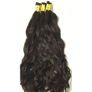 Cabelo Humano Mega Hair Ondulado Natural 70 A 75cm -50 GR