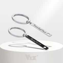 Vnox Fashion Chaveiro De Casal Personalizado Em Forma De Coração , Presente De Casamento Gratuito No Dia Dos Namorados