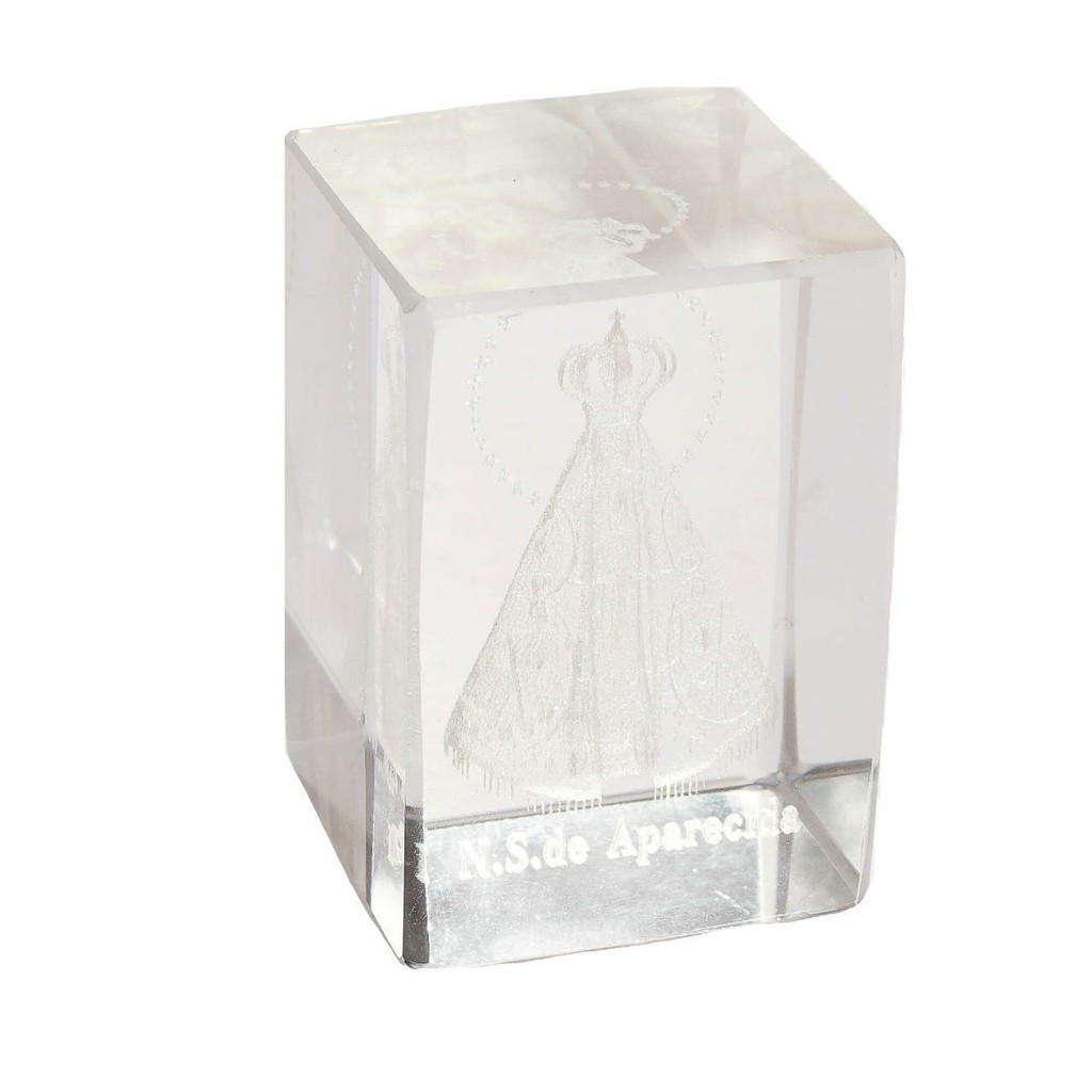 Cristal - Cubo Aparecida G em Oferta na Shopee