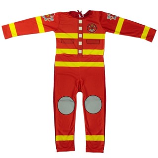 Fantasia de Bombeiro Infantil Longo pra Menino 2 a 12 Anos em Oferta na Shopee