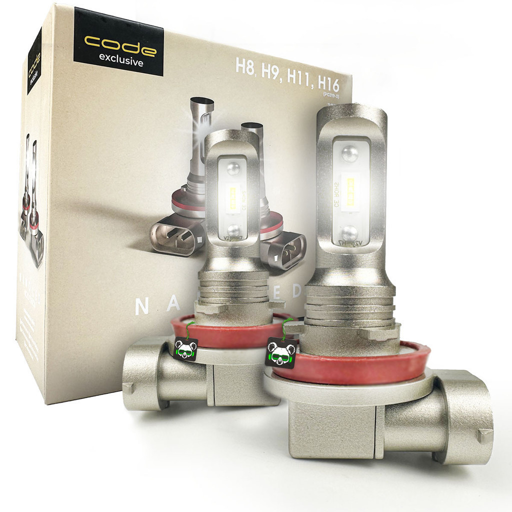 Kit Par Lâmpada Nano Led Micro Edition 3000 Lúmens  6000k Encaixe H8/H9/H11/H16 Code em Oferta na Shopee