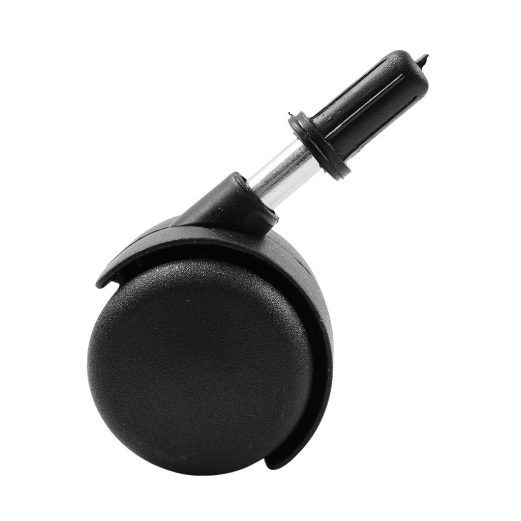 Rodízio / Rodinha 50mm Preto Cadeiras De Escritório + Bucha