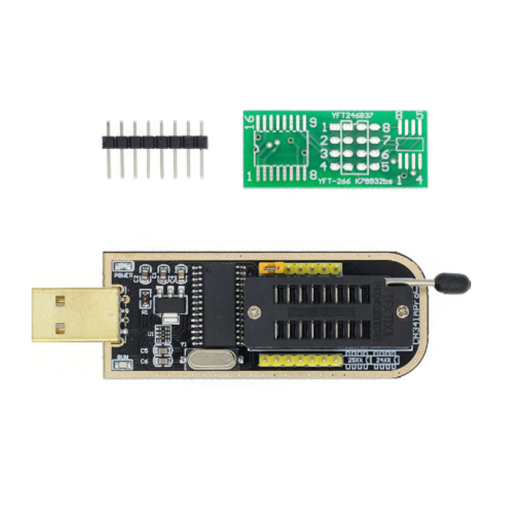 Gravador Programador Bios Eprom Serie 24xx 25xx Ch341a Usb