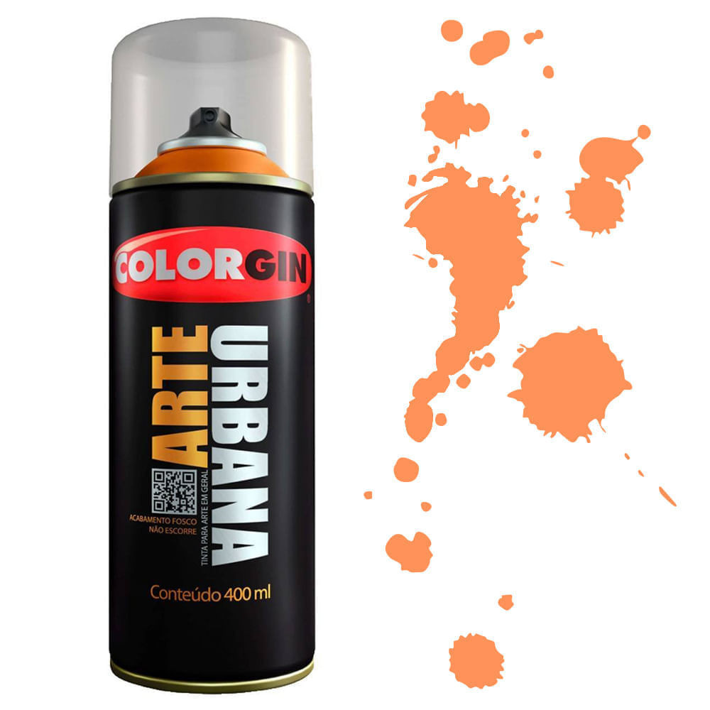 Tinta Spray Arte Urbana Colorgin 400ml 901 Laranja Holanda