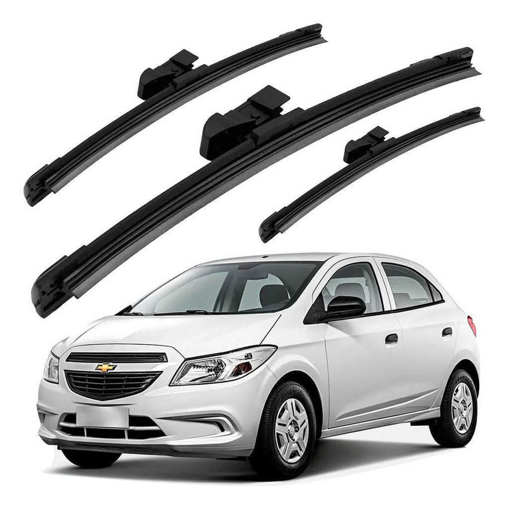 Kit Palheta Parabrisa Dianteira e Traseira Onix 2013 2014 2015 2016 2017 2018 em Oferta na Shopee