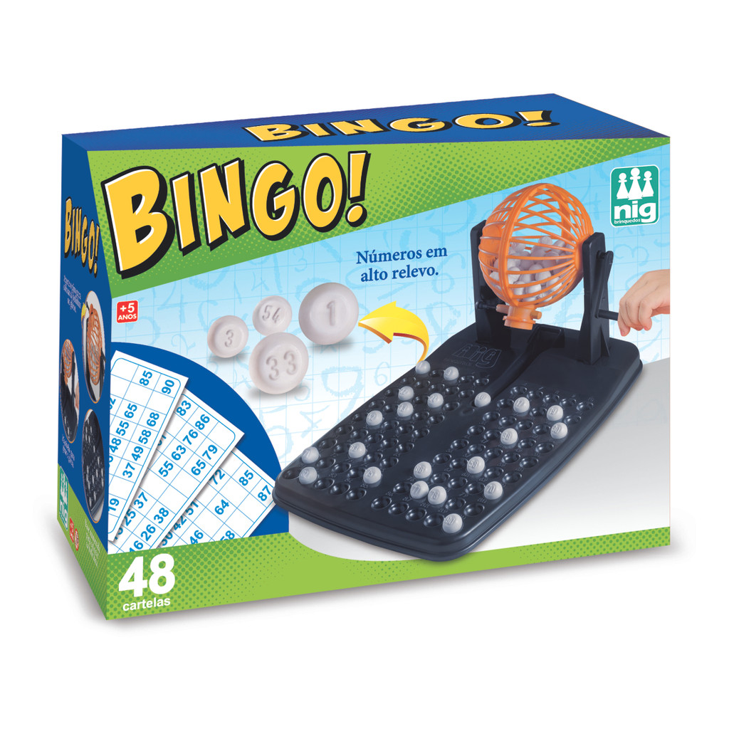 Jogo Bingo 48 Cartelas - Nig Brinquedos em Oferta na Shopee