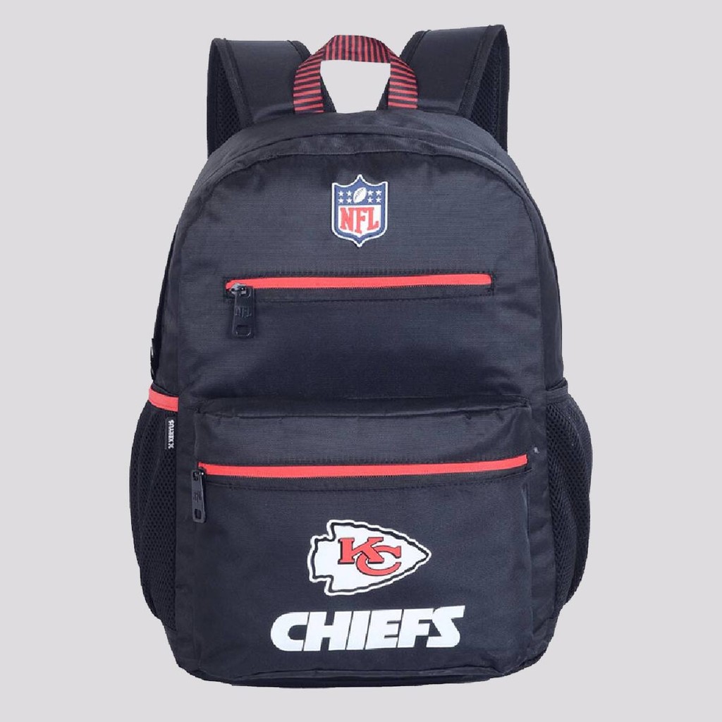 Mochila NFL Chiefs Esportiva Preta