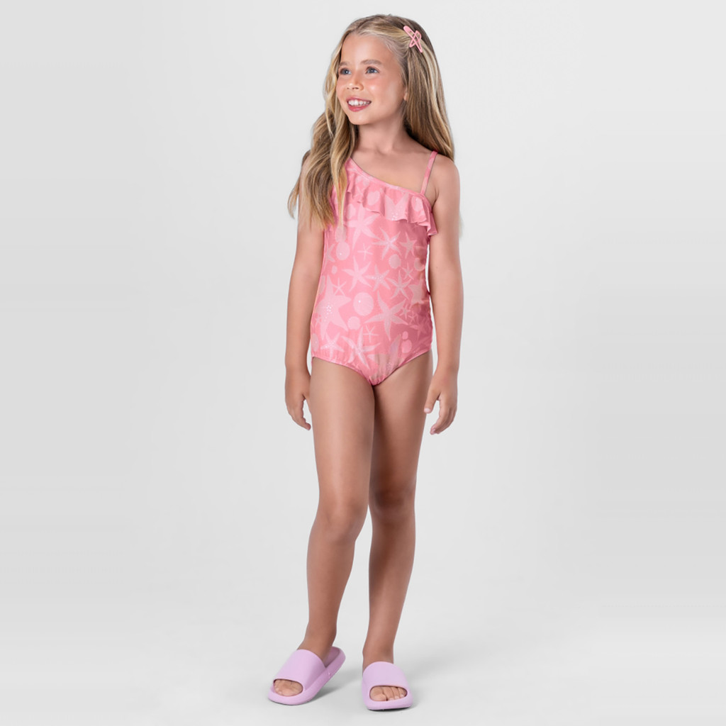 Maiô em malha UV infantil menina Brandili - Baby & Kids Fashion
