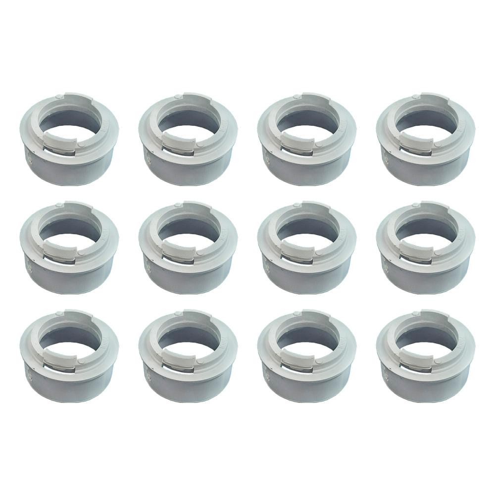 Kit Com 12 Conectores Adaptador 1" Branco Inpol - 93 em Oferta na Shopee